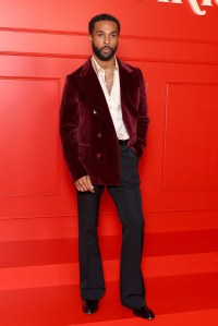 PARIS, FRANCE - DECEMBER 15: Lucien Laviscount attends the "Emily In Paris" - Season Five - Netflix Paris Premiere at Le Grand Rex on December 15, 2025 in Paris, France. (Photo by Pascal Le Segretain/Getty Images)