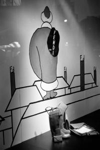 Bloomingdale's New York Lexington Avenue flagship store Christmas windows photographed on December 12, 1985.