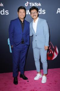 Ryan Omoto and Daniel Omoto at the TikTok Awards 2025 held at Hollywood Palladium on December 18, 2025 in Los Angeles, California.