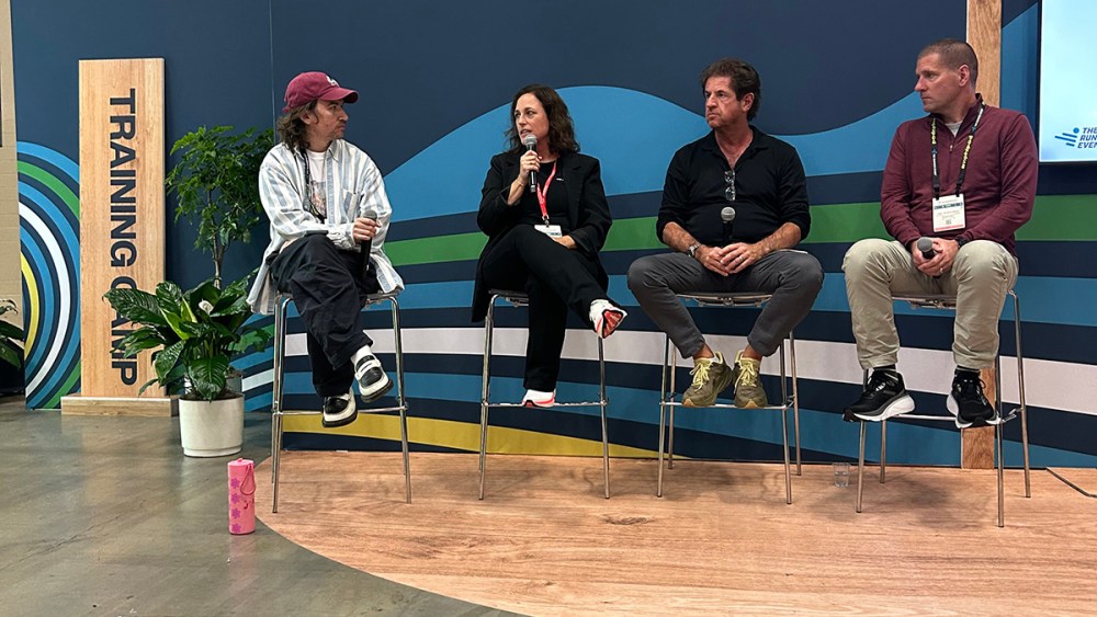 Ian Servantes, Jen McLaren, Fabrizio Gamberini, Ted Fitzpatrick, The running Event, TRE, trade show, shoes, footwear