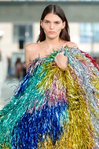 model at the AREA fashion show as part of Spring/Summer 2026 New York Fashion Week on September 12, 2025 in New York, New York.