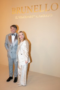 Brunello Cucinelli and Giorgia Meloni