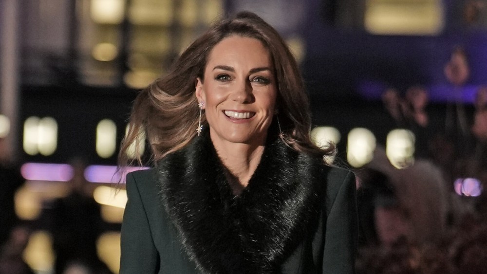 Kate Middleton wears a Catherine Walker coat for the "Together At Christmas" Carol Service at Westminster Abbey on Dec. 5, 2025 in London.