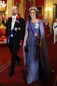 WINDSOR, ENGLAND - DECEMBER 03: William, Prince of Wales and Catherine, Princess of Wales arrive ahead the state banquet for the German President Frank-Walter Steinmeier and his wife Elke Budenbender, on day one of their state visit to the UK, at Windsor Castle on December 3, 2025 in Windsor, England. The President of the Federal Republic of Germany, accompanied by Ms. Elke Büdenbender, are paying a State Visit to the United Kingdom as the guests of Their Majesties The King and Queen. The visit is the first from Germany in 27 years and will be marked with ceremonial visits, an address to the UK parliament and a banquet. (Photo by Aaron Chown - Pool/Getty Images)