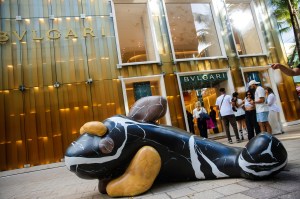 A view of the Bulgari store during Michael Burke’s LVMH Design District Tour.