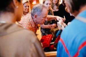 Michael Burke at the Louis Vuitton store during his LVMH Design District Tour.