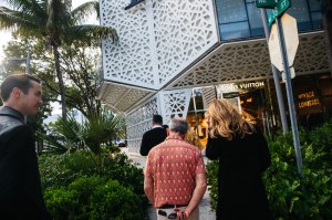 Michael Burke at the Louis Vuitton Men's store during his LVMH Design District Tour.