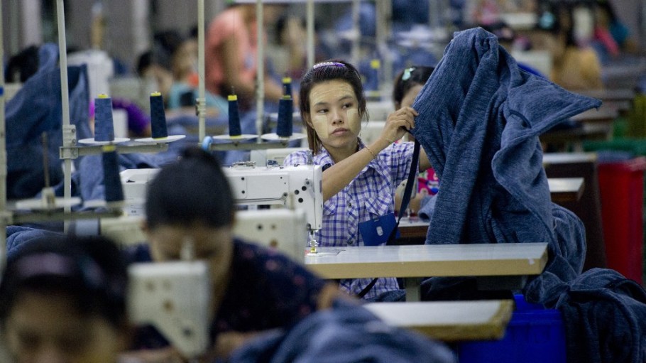 Shweyi Zabe garment factory in Shwe Pyi Thar Industrial Zone in Yangon, Myanmar.