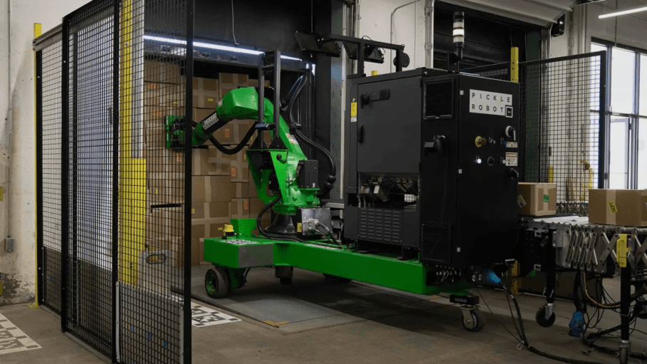 The technology is geared at speeding up the process of unloading trucks at warehouses, which often takes four or more staffers and can be physically demanding.