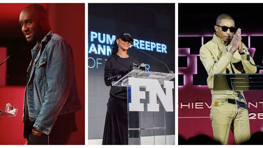 FN Achievement Awards winners  photos Virgil Abloh, Rihanna, Pharrell Williams