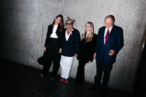 Louise Kugelberg, Julian Schnabel, Kristina O'Neill and Jean Pigozzi