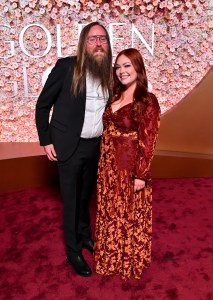 Preston Northrop and Maerose Northrop at the 83rd Annual Golden Globes held at The Beverly Hilton on January 11, 2026 in Beverly Hills, California.