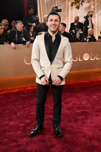 Chris Olsen at the 83rd Annual Golden Globes held at The Beverly Hilton on January 11, 2026 in Beverly Hills, California.