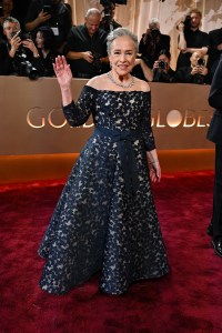 Kathy Bates at the 83rd Annual Golden Globes held at The Beverly Hilton on January 11, 2026 in Beverly Hills, California.