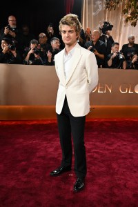 Joe Keery at the 83rd Annual Golden Globes held at The Beverly Hilton on January 11, 2026 in Beverly Hills, California.