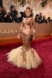 Jennifer Lopez at the 83rd Annual Golden Globes held at The Beverly Hilton on January 11, 2026 in Beverly Hills, California.