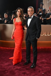Amal Clooney and George Clooney at the 83rd Annual Golden Globes held at The Beverly Hilton on January 11, 2026 in Beverly Hills, California.