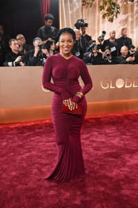 Janine Rubenstein at the 83rd Annual Golden Globes held at The Beverly Hilton on January 11, 2026 in Beverly Hills, California.