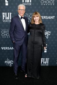 Ted Danson and Mary Steenburgen at the 31st Annual Critics Choice Awards held at Barker Hangar on January 04, 2026 in Santa Monica, California.