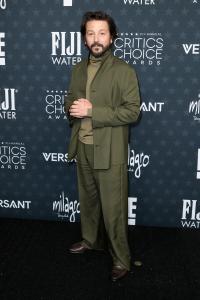 Diego Luna at the 31st Annual Critics Choice Awards held at Barker Hangar on January 04, 2026 in Santa Monica, California.