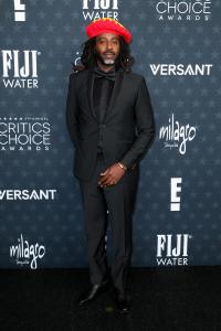Damian Marcano at the 31st Annual Critics Choice Awards held at Barker Hangar on January 04, 2026 in Santa Monica, California.