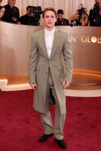 Ollie Muhl at the 83rd Annual Golden Globes held at The Beverly Hilton on January 11, 2026 in Beverly Hills, California.
