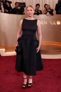 Elizabeth Woodward at the 83rd Annual Golden Globes held at The Beverly Hilton on January 11, 2026 in Beverly Hills, California.