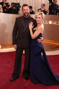 Noah Wyle and Sara Wells at the 83rd Annual Golden Globes held at The Beverly Hilton on January 11, 2026 in Beverly Hills, California.