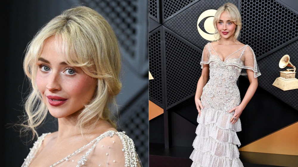 Sabrina Carpenter at the 2026 Grammy Awards.