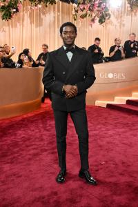 Damson Idris at the 83rd Annual Golden Globes held at The Beverly Hilton on January 11, 2026 in Beverly Hills, California.