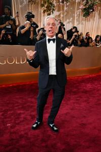 Mike White at the 83rd Annual Golden Globes held at The Beverly Hilton on January 11, 2026 in Beverly Hills, California.