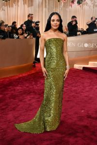 Tessa Thompson at the 83rd Annual Golden Globes held at The Beverly Hilton on January 11, 2026 in Beverly Hills, California.
