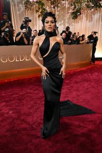Teyana Taylor at the 83rd Annual Golden Globes held at The Beverly Hilton on January 11, 2026 in Beverly Hills, California.