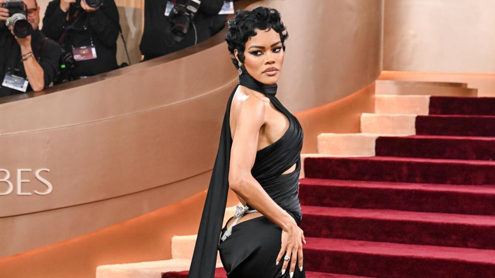 Teyana Taylor at the 83rd Annual Golden Globes held at The Beverly Hilton on January 11, 2026 in Beverly Hills, California.