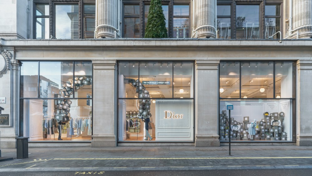 Dior has taken over The Corner Shop at Selfridges in London to highlight the launch of Jonathan Anderson's new collections.
