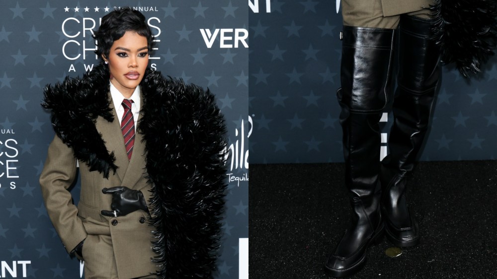 Teyana Taylor at the 31st Annual Critics Choice Awards held at Barker Hangar on Jan. 4, 2026 in Santa Monica, California.
