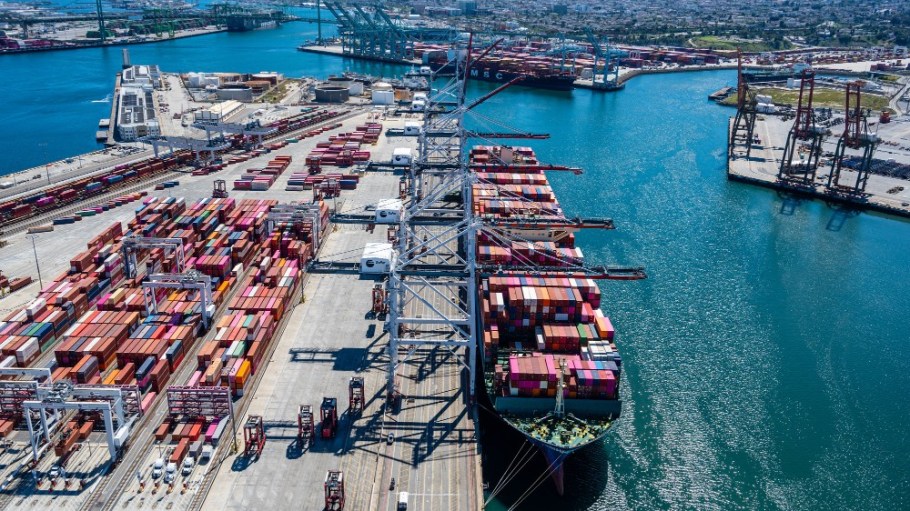 The West Basin at the Port of Los Angeles.
