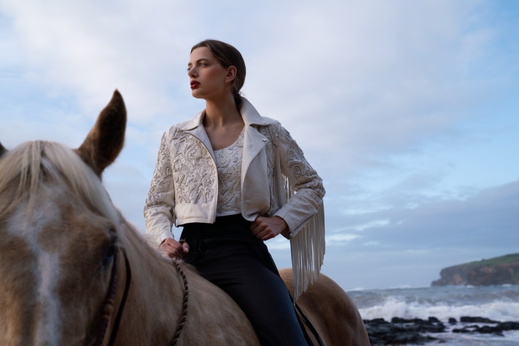 A look from Boot Barn's Wonderwest fashion line for women.