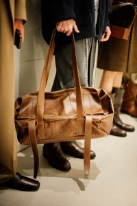 Backstage at the Hed Mayner Men’s Fall 2026 ready-to-wear show at Pitti Uomo