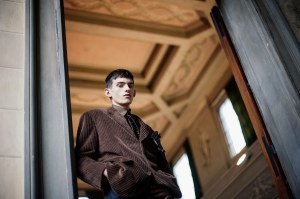 Backstage at the Soshiotsuki Men’s Fall 2026 ready-to-wear show at Pitti Uomo