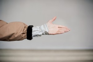 Backstage at the Soshiotsuki Men’s Fall 2026 ready-to-wear show at Pitti Uomo