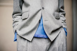 Backstage at the Soshiotsuki Men’s Fall 2026 ready-to-wear show at Pitti Uomo