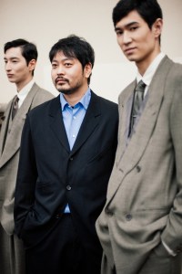 Backstage at the Soshiotsuki Men’s Fall 2026 ready-to-wear show at Pitti Uomo