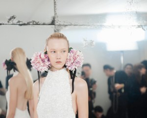 Backstage at Dior Spring 2026 Couture at Paris Couture Week