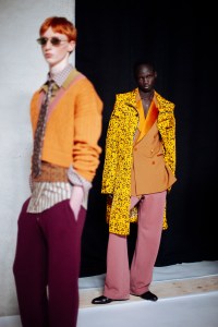 Backstage at Dries van Noten Men's Fall 2026 Ready-to-Wear Collection at Paris Men's Fashion Week