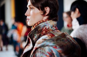 Backstage at Dries van Noten Men's Fall 2026 Ready-to-Wear Collection at Paris Fashion Week