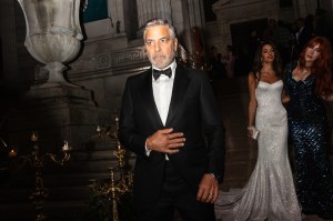 George Clooney at The Albie Awards at the New York Public Library on September 28, 2023 in New York, New York.