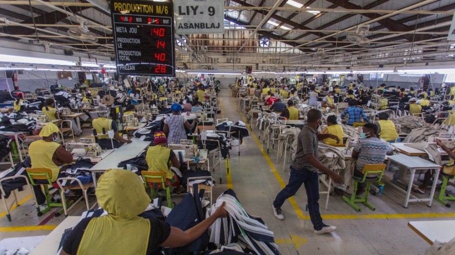 The MBI factory at the industrial park Sonapi in Port-au-Prince, Haiti.