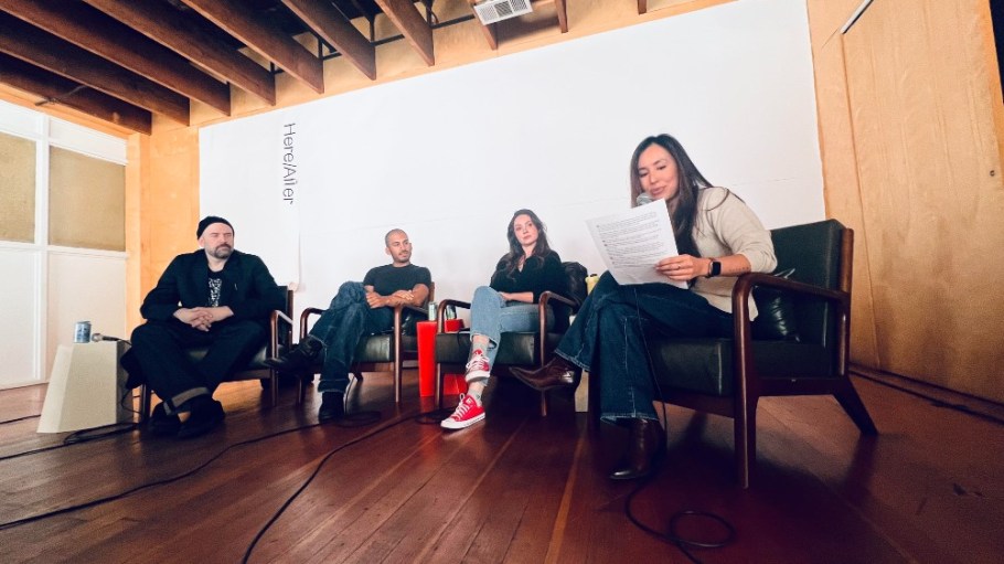Left to right: Paul Dillinger, Elijah Baig, Isabel Hartley, Kate Nishimura.