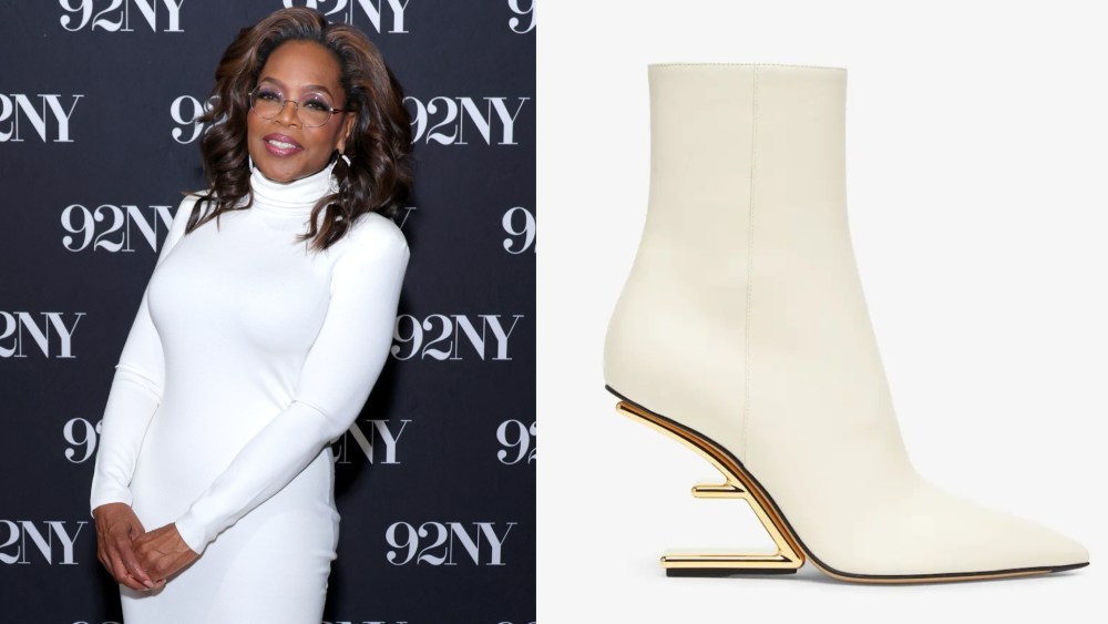 Oprah Winfrey poses before an In Conversation with Dr. Ania M. Jastreboff and Gayle King on Winfrey's and Jastreboff's book Enough at 92Y on Tuesday in New York City.
